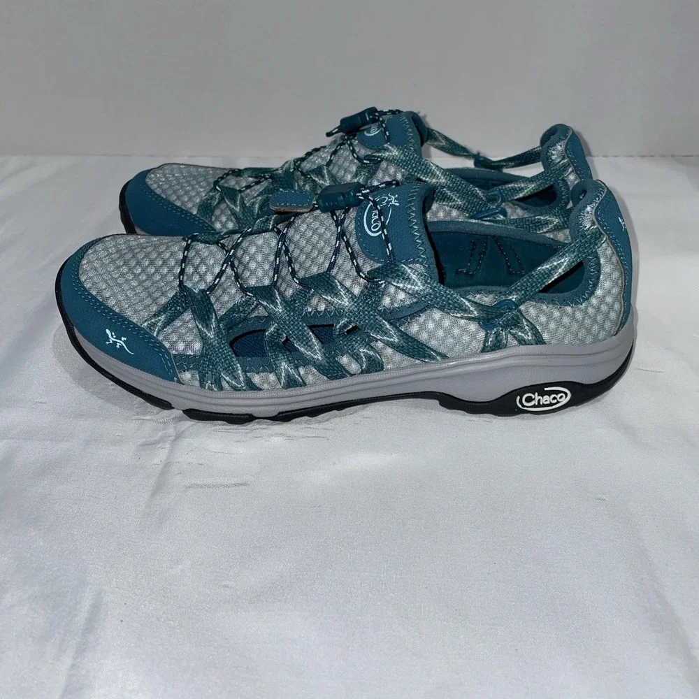Chaco OutCross Evo 1 Mesh Bungee Water Hiking Shoe Teal Womens 7.5 J105912